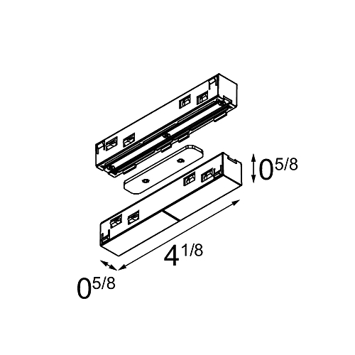 Track 48V Electrical/Mechanical Up/Down Connection 180°